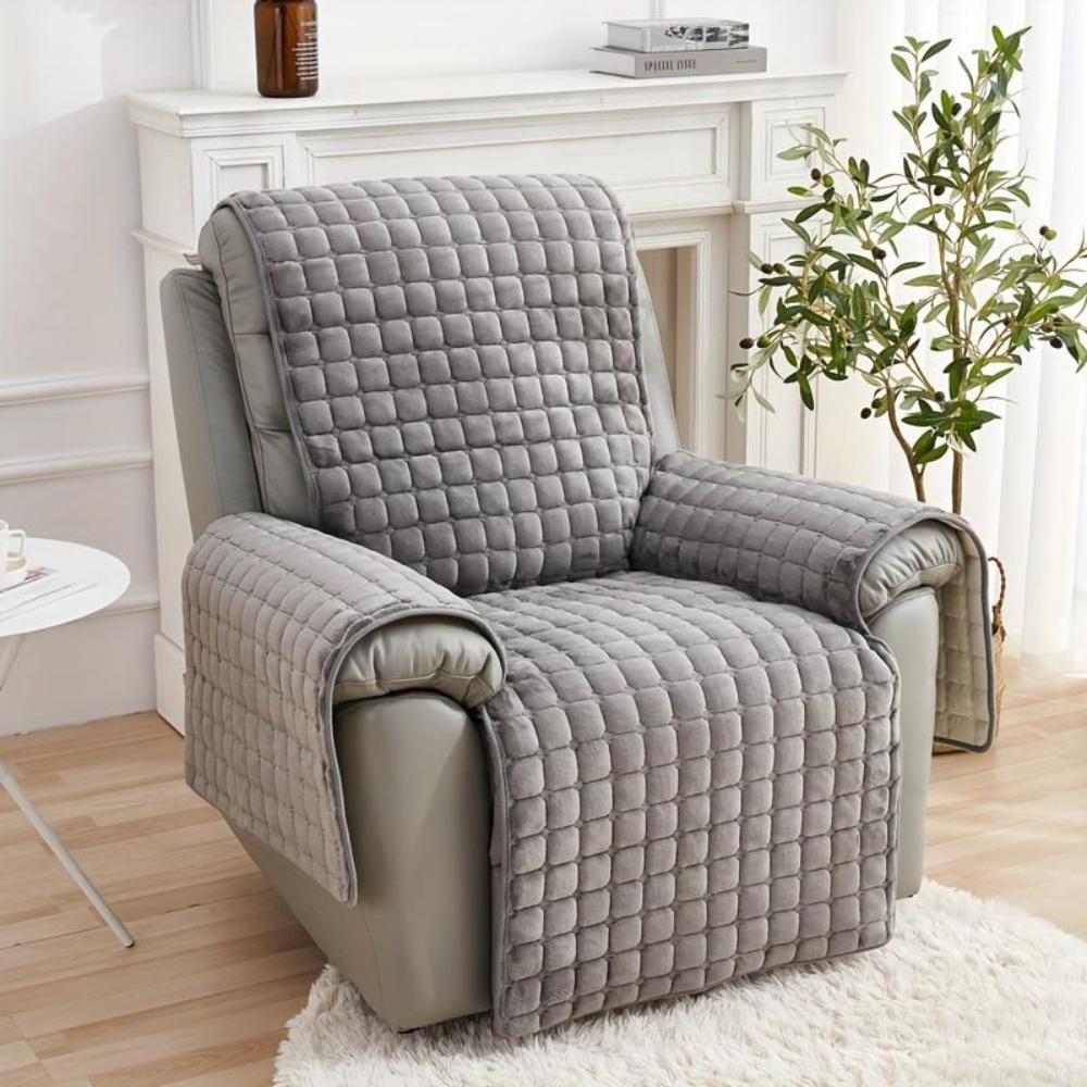 Velvet Recliner Chair Cover