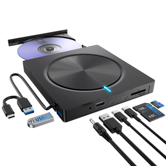 External Laptop DVD Player USB C 3.0 Portable CD Burner
