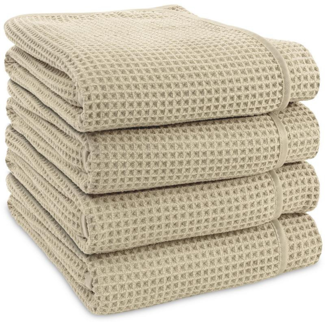 4 Pack Waffle Bath Towels