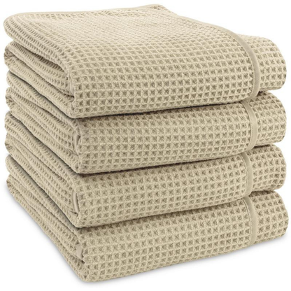 4 Pack Waffle Bath Towels