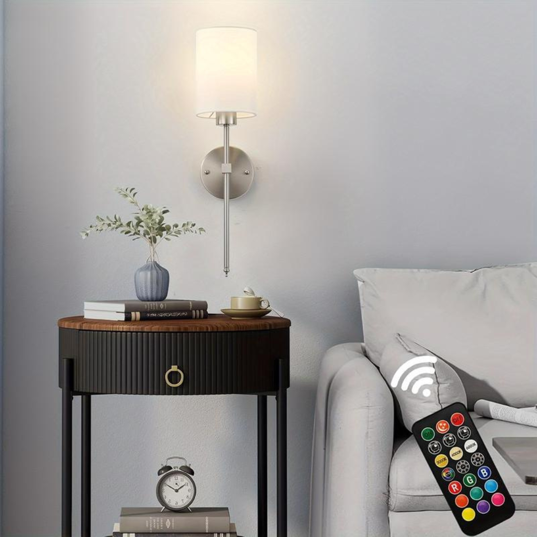 2-Piece Rechargeable Wall Lamp Set