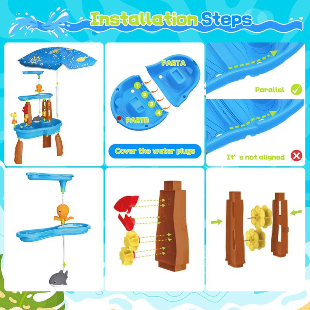 Water and Sand Table for Kids
