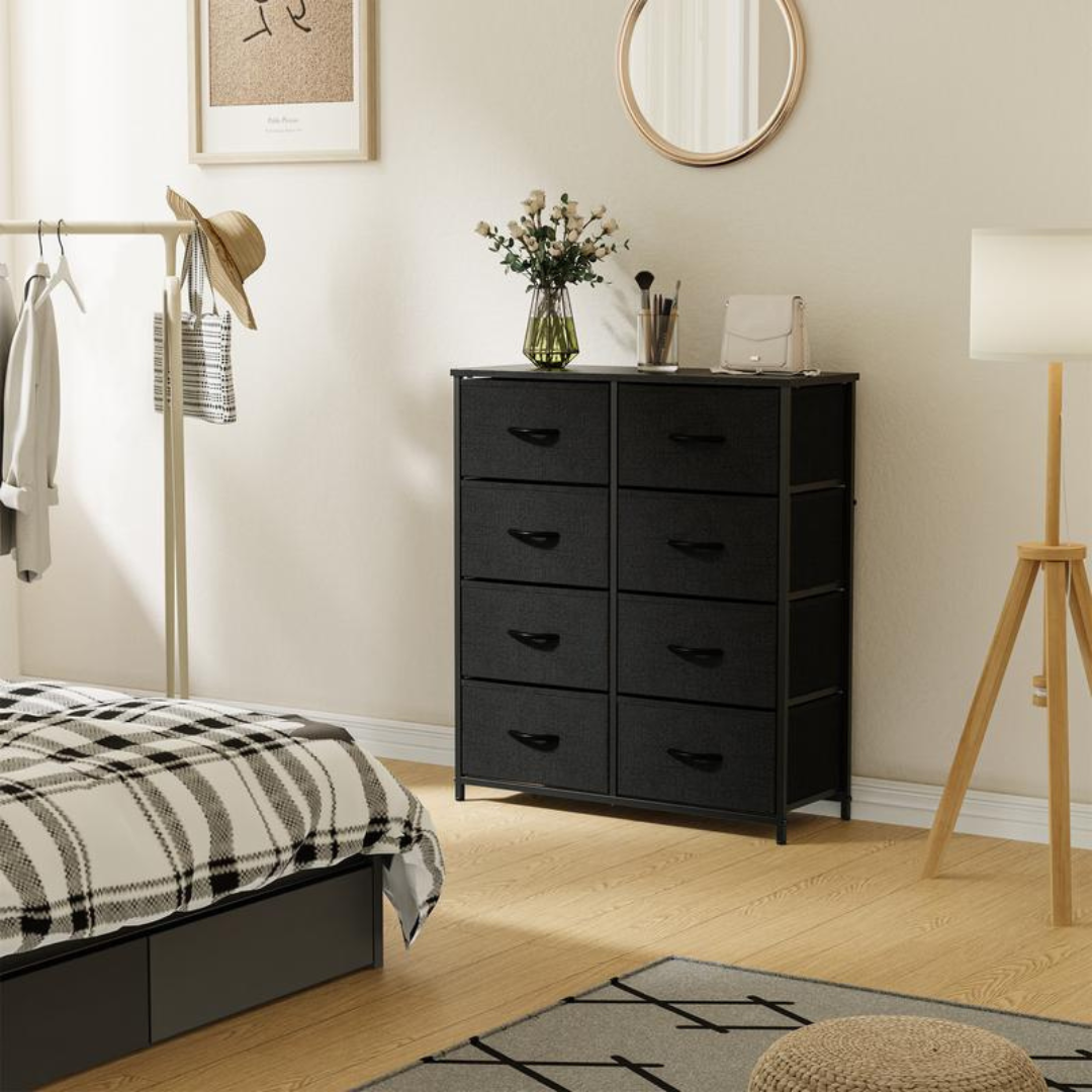 Dresser for Bedroom with 8 Fabric Drawers