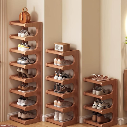 7 Tier Bamboo Shoe Rack