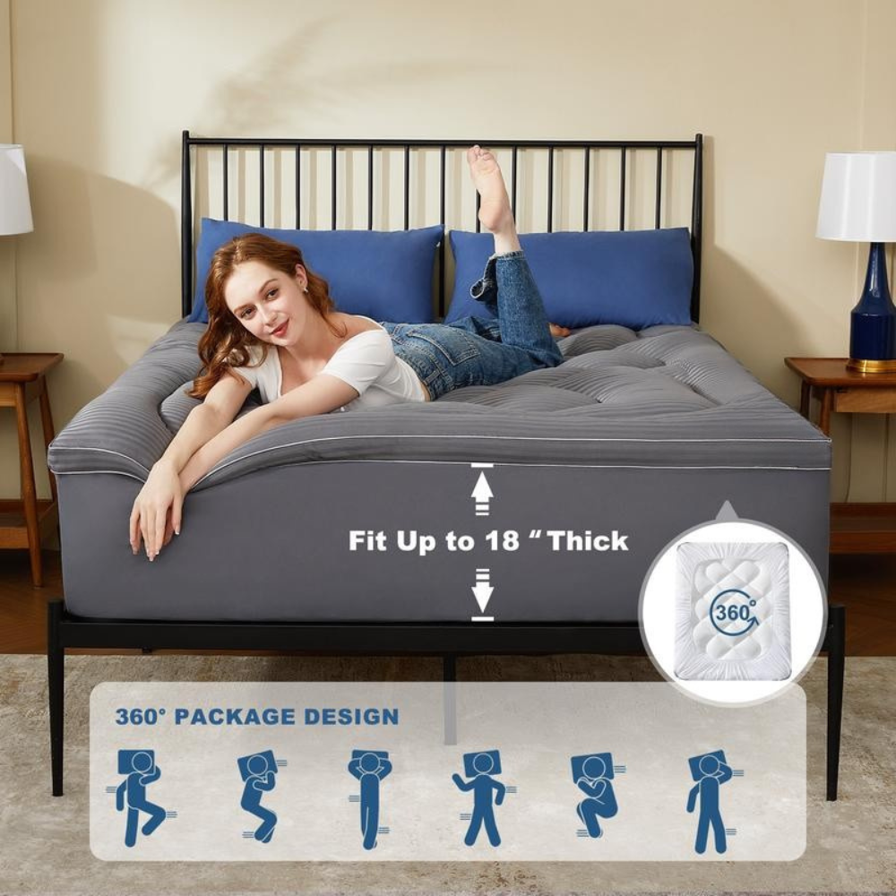 Double Size Cooling Mattress Topper