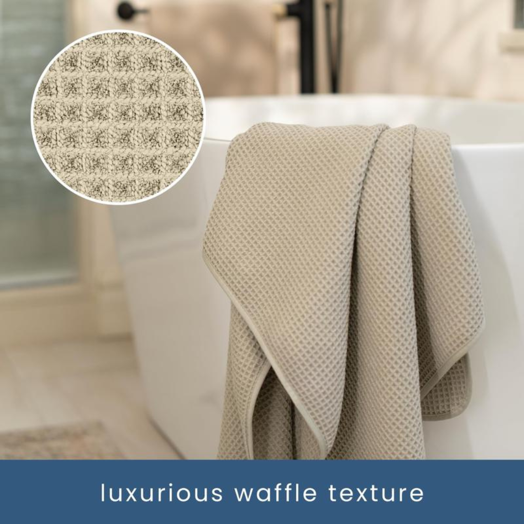 4 Pack Waffle Bath Towels