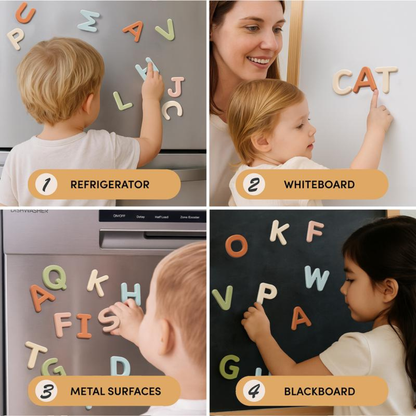 26 Silicone Alphabet Magnetic Letters