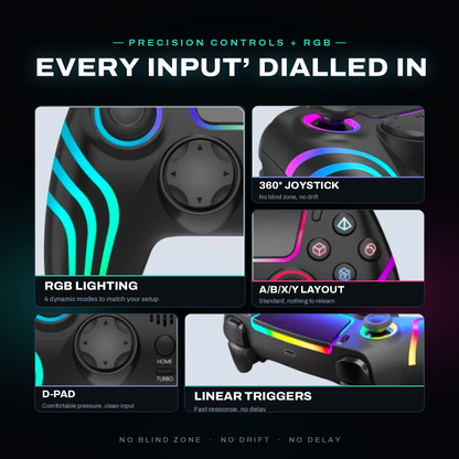 Anti-Drift Hall Effect PS5/Pro Controller